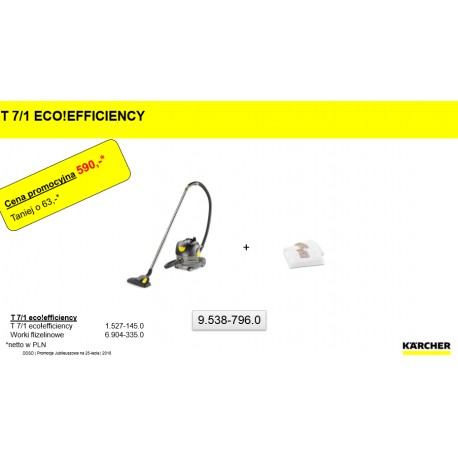 Odkurzacz na sucho T 7/1 EcoEficiency